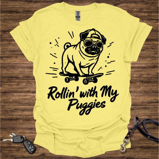 Pug Skateboard T-Shirt