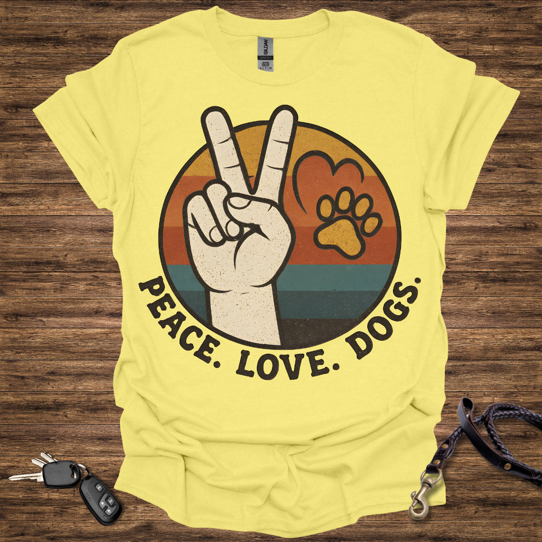 Peace Love Dogs Round