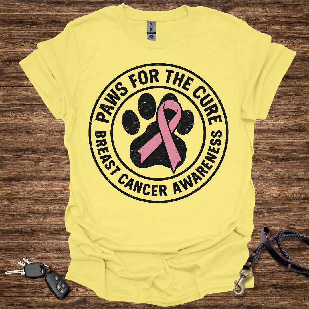 Paws for the Cure Ribbon Badge