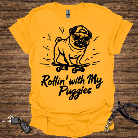 Pug Skateboard T-Shirt