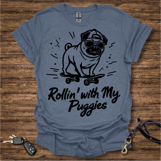 Pug Skateboard T-Shirt