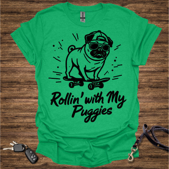 Pug Skateboard T-Shirt