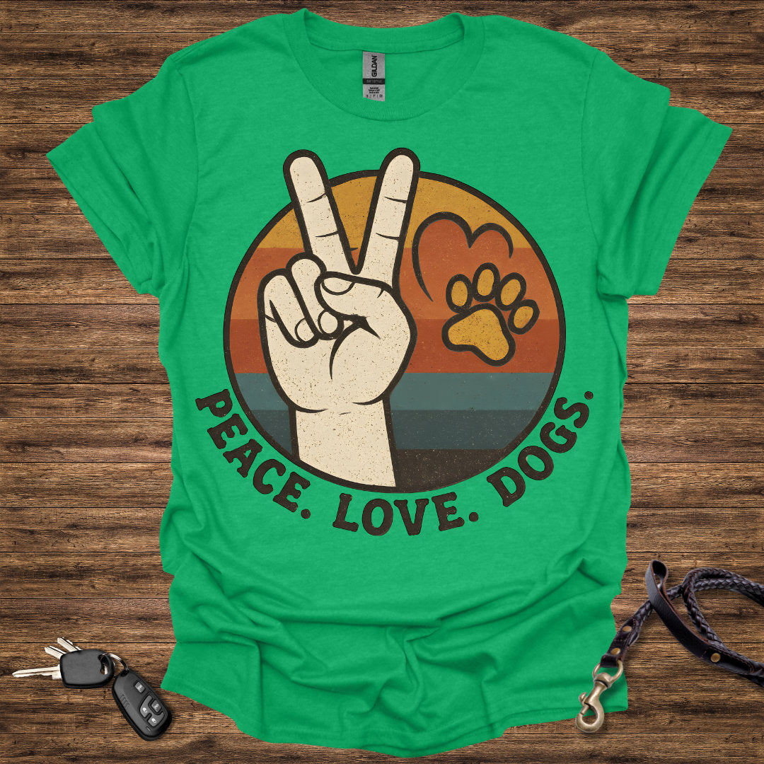 Peace Love Dogs Round