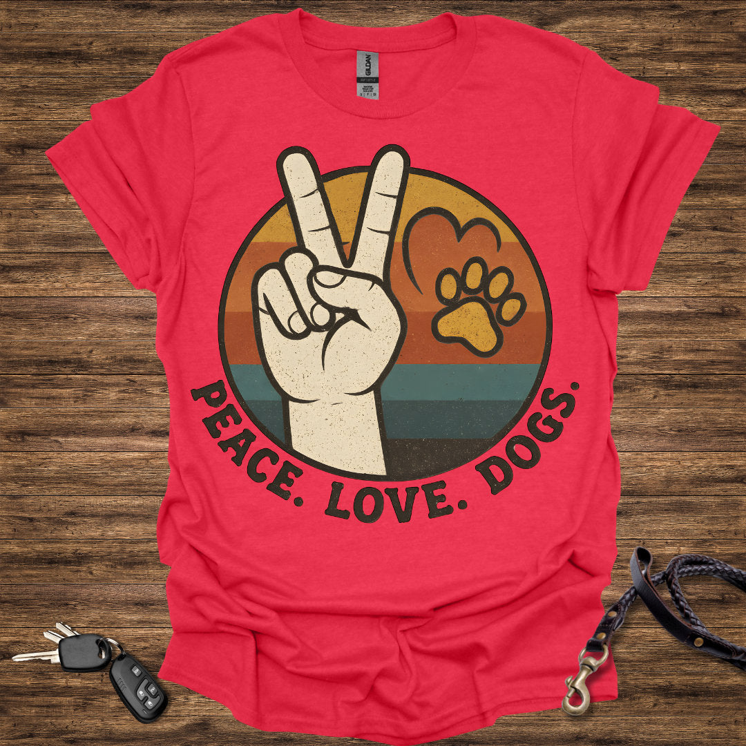Peace Love Dogs Round