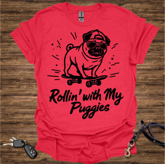 Pug Skateboard T-Shirt
