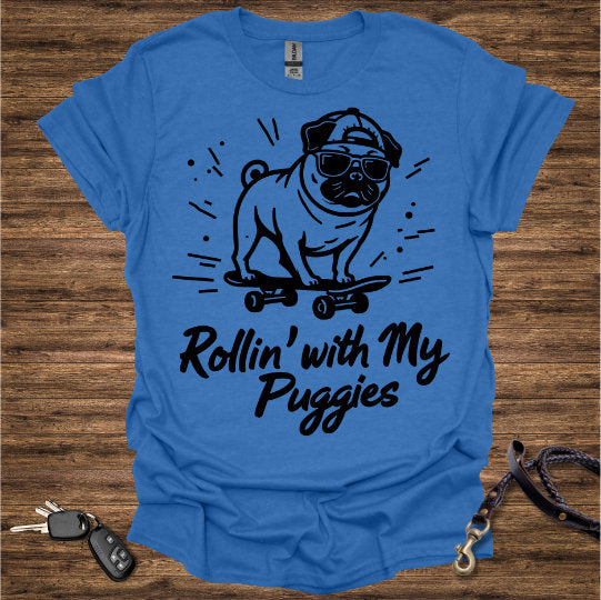 Pug Skateboard T-Shirt