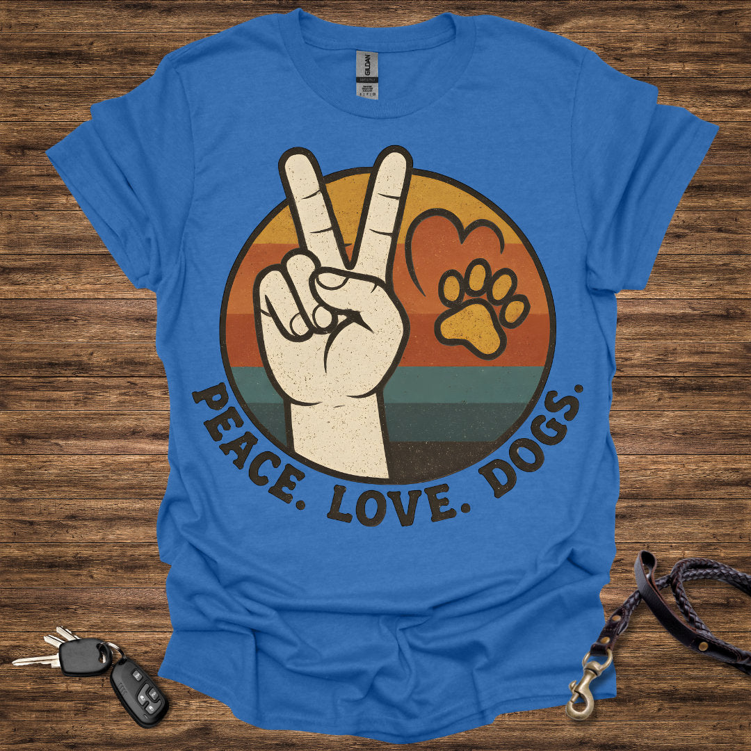 Peace Love Dogs Round