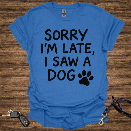 I saw a dog