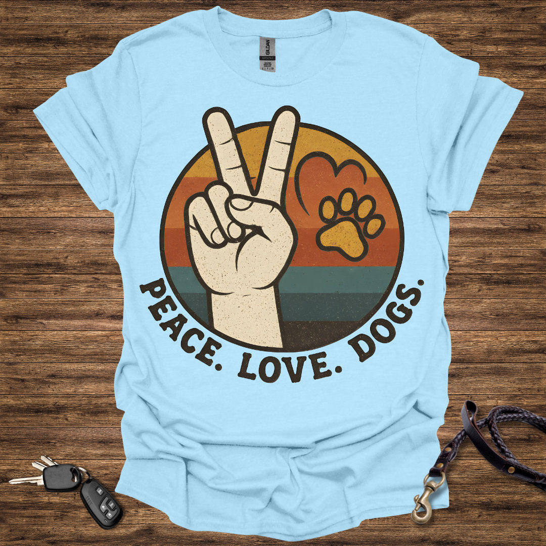 Peace Love Dogs Round