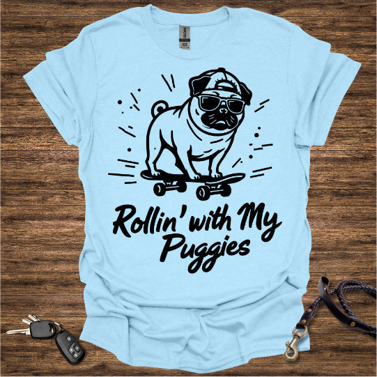 Pug Skateboard T-Shirt