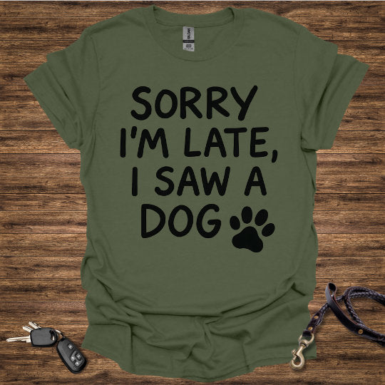 I saw a dog