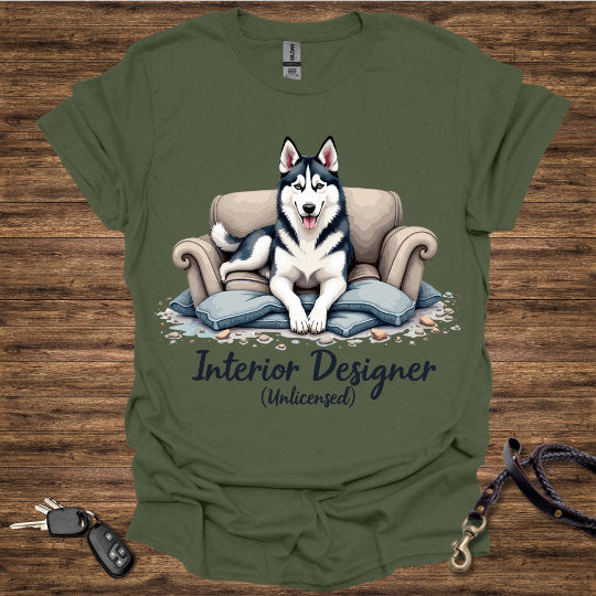 Husky Couch T-Shirt