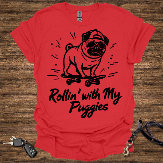 Pug Skateboard T-Shirt