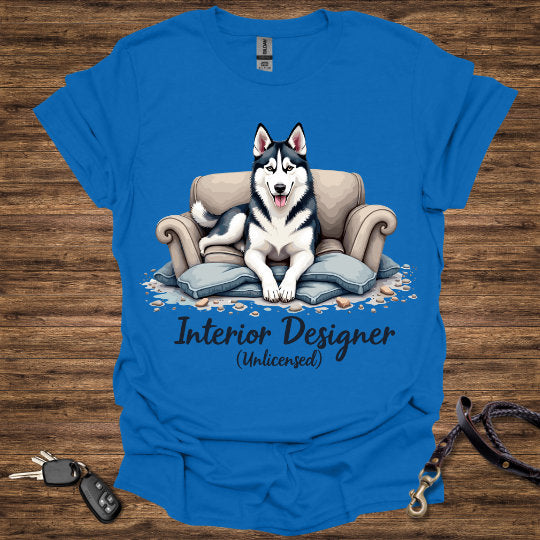 Husky Couch T-Shirt