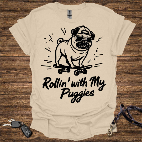 Pug Skateboard T-Shirt