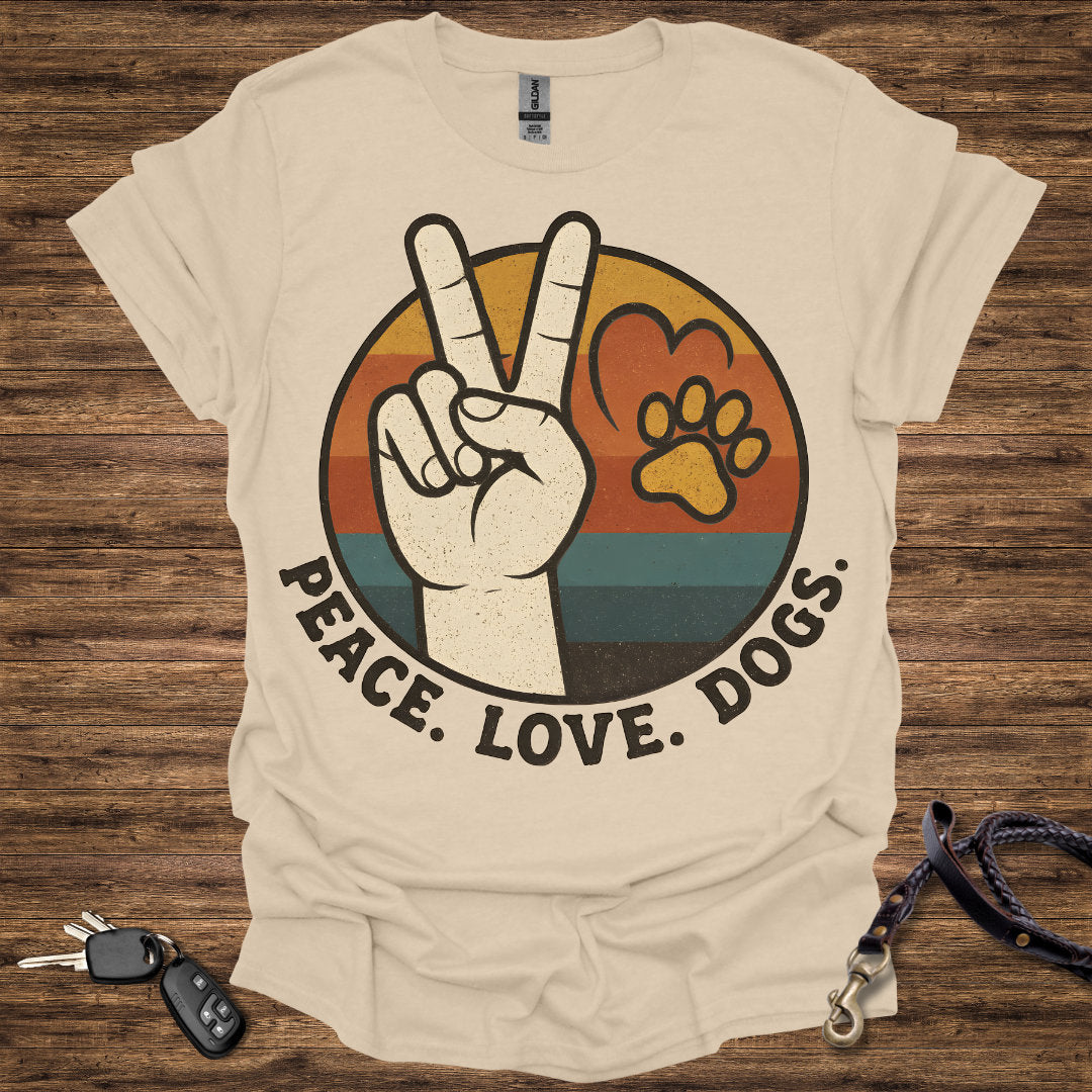 Peace Love Dogs Round