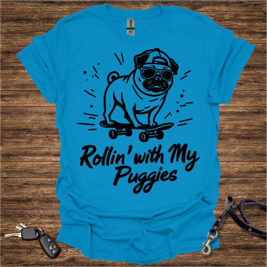 Pug Skateboard T-Shirt