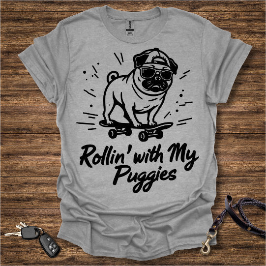 Pug Skateboard T-Shirt