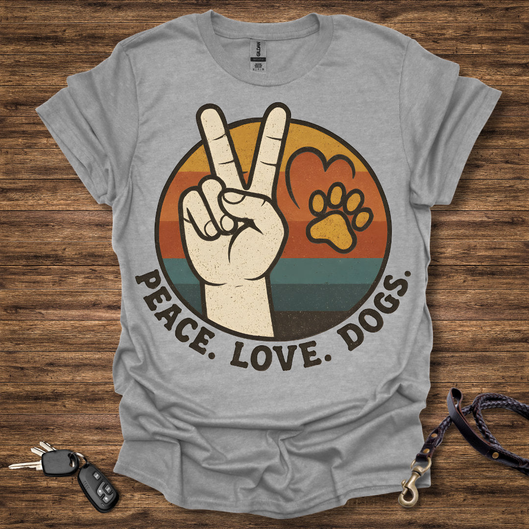 Peace Love Dogs Round