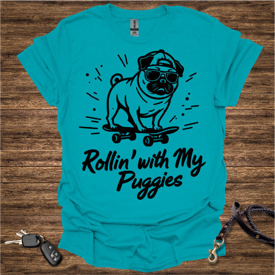 Pug Skateboard T-Shirt