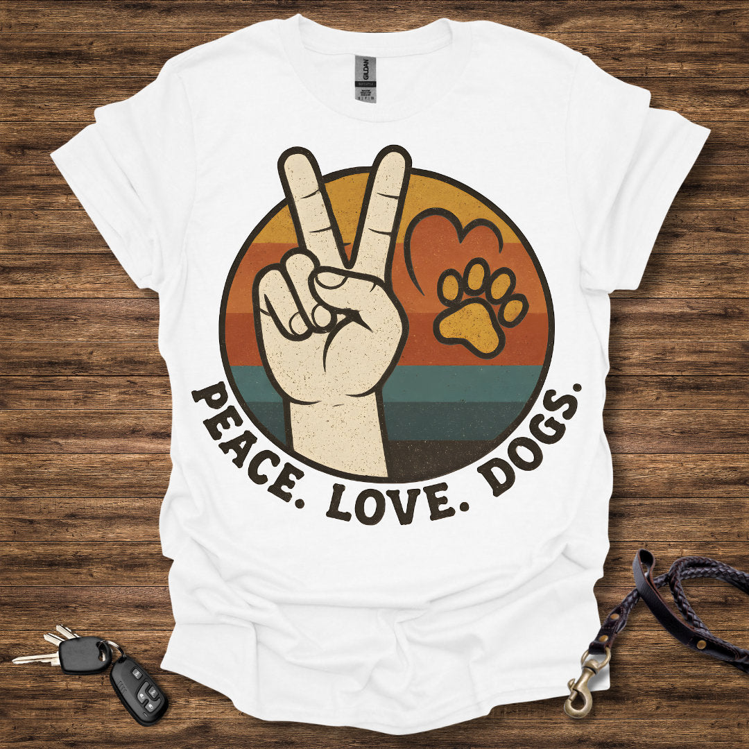 Peace Love Dogs Round