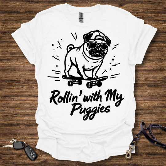 Pug Skateboard T-Shirt