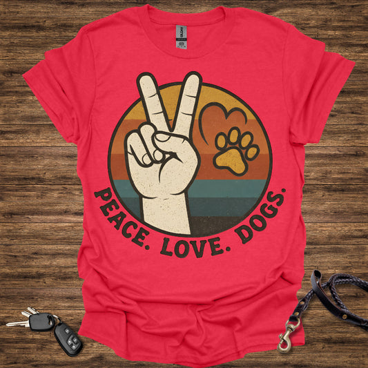 Peace Love Dogs Round