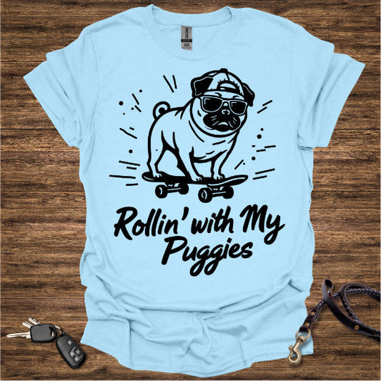 Pug Skateboard T-Shirt